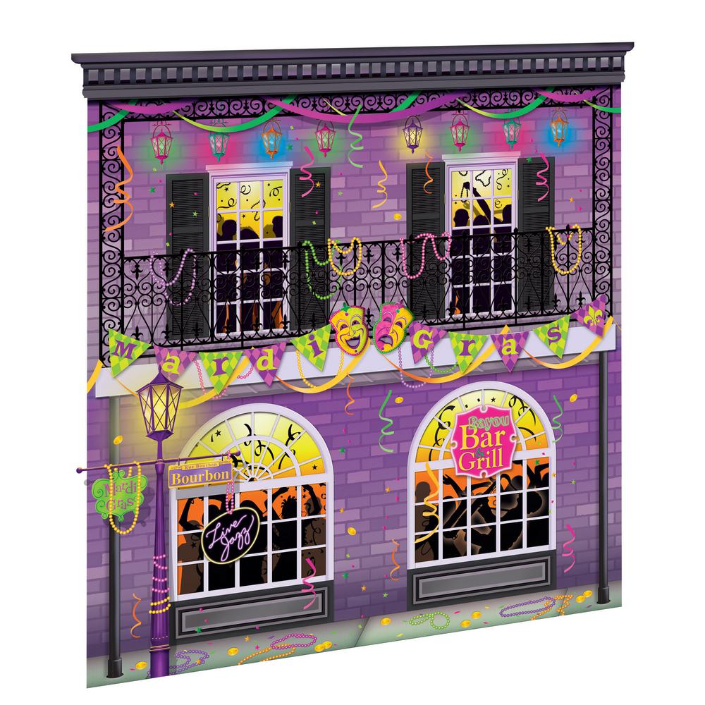 Amscan 65 In Mardi Gras Plastic Scene Setter Kit 2 Count 3 Pack