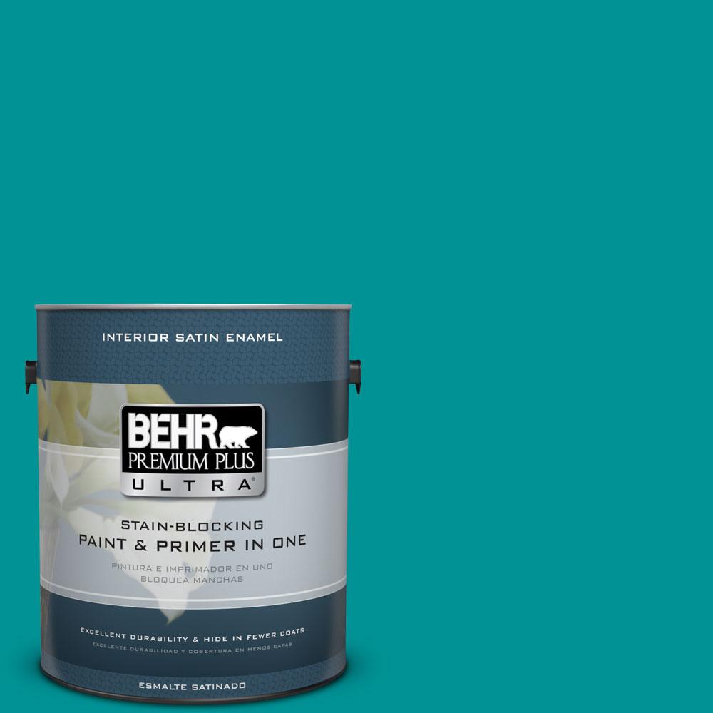 BEHR Premium Plus Ultra 1-gal. #P460-6 Paradise Landscape Satin ...