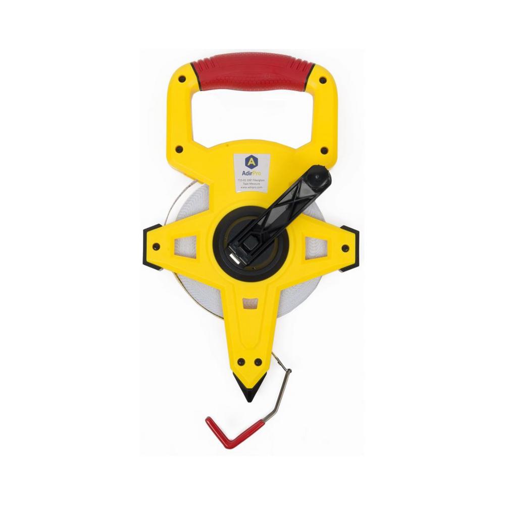 300 ft Fiberglass Long Measuring Tape Measure Metric SAE Crank Durable Hand Tool