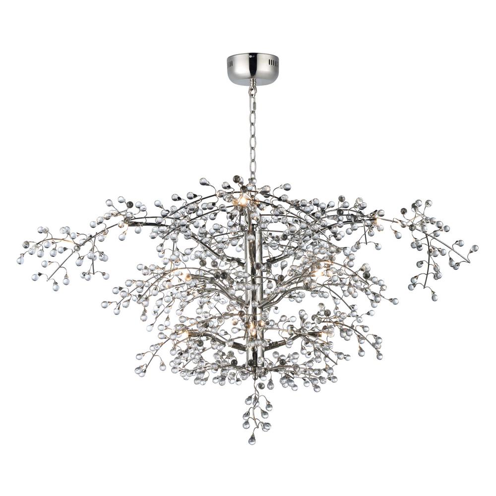 Maxim Lighting Cer 47 In W 12 Light Polished Nickel Chandelier With Clear Shade Maxim Lighting Cer 47 In W 12 Light Polished Nickel Chandelier With Clear Shade