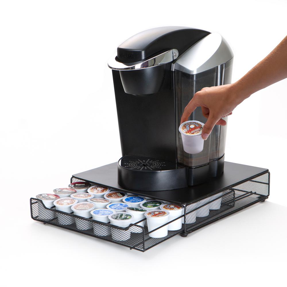 Mind Reader Bam 36 Capacity Metal Mesh Coffee Pod Drawer In Black