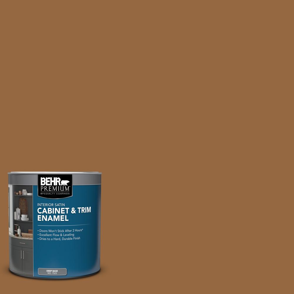 BEHR PREMIUM 1 qt. #MQ2-06 Gilded Glamour Satin Enamel Interior Cabinet ...