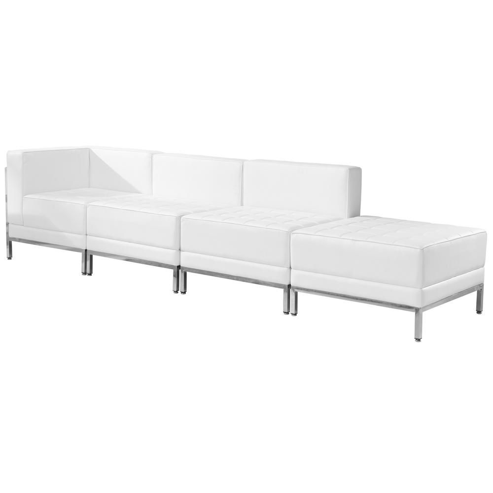 Flash Furniture Hercules Imagination Series 4 Piece White Leather