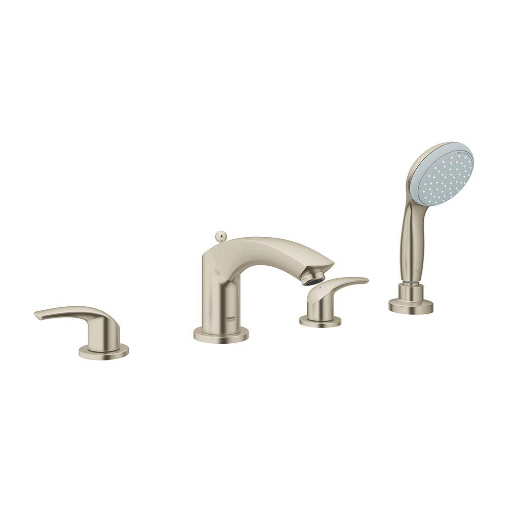 GROHE Eurosmart New 8 in. Widespread 2Handle Bathroom Faucet with Hand