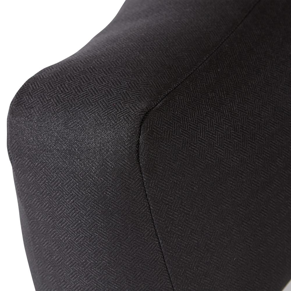 Greendale Home Fashions Solid Black Basketweave 22 In X 34 In