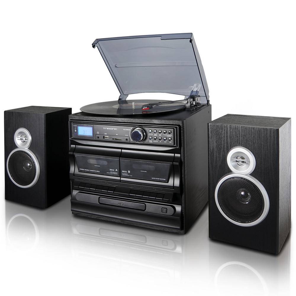 stereo system with turntable