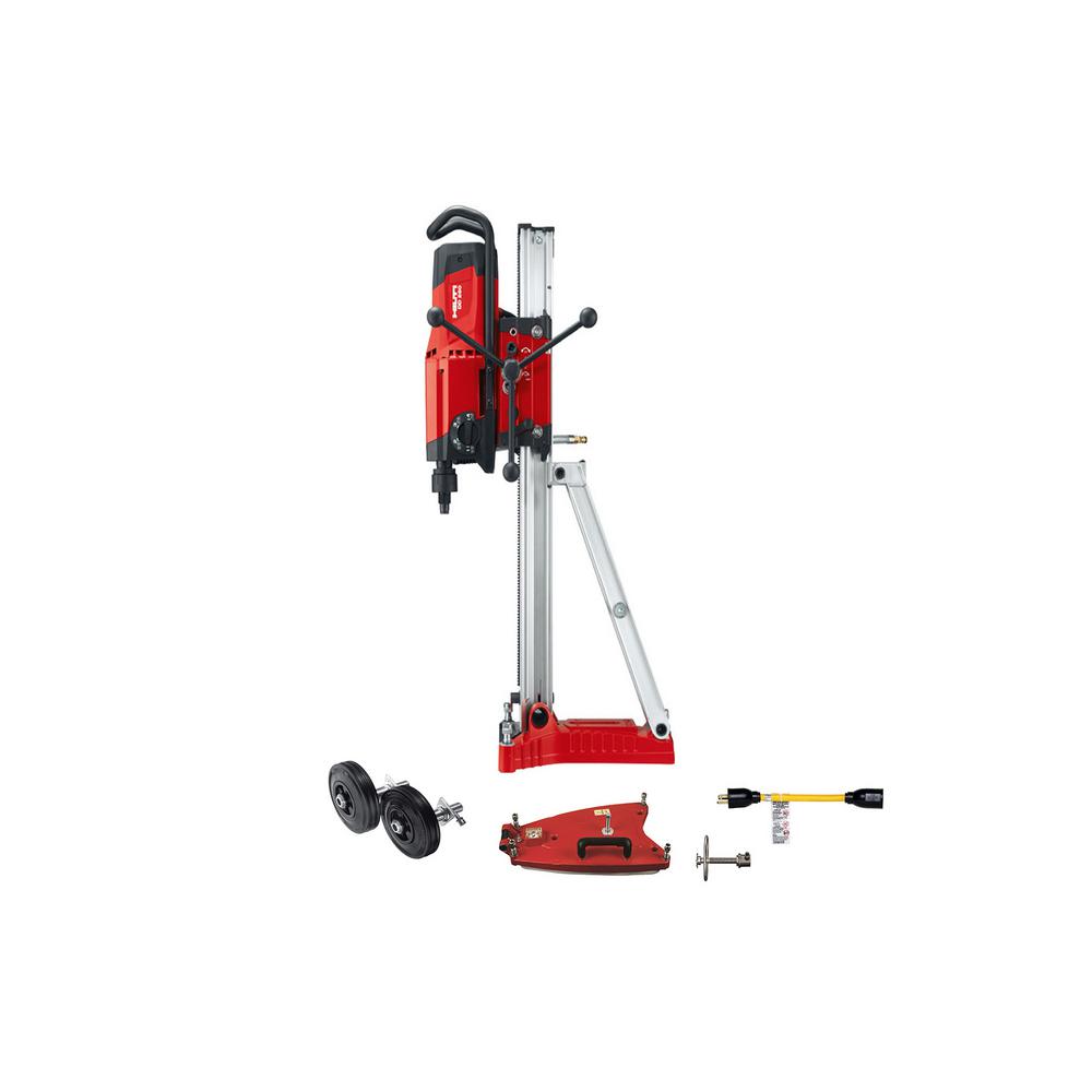 Hilti 120-Volt DD 250 BL 4-Speed Diamond Coring Rig Kit with Motor Drill Stand Vac Base Plate Wheels Adapter Jack Screw For Sale