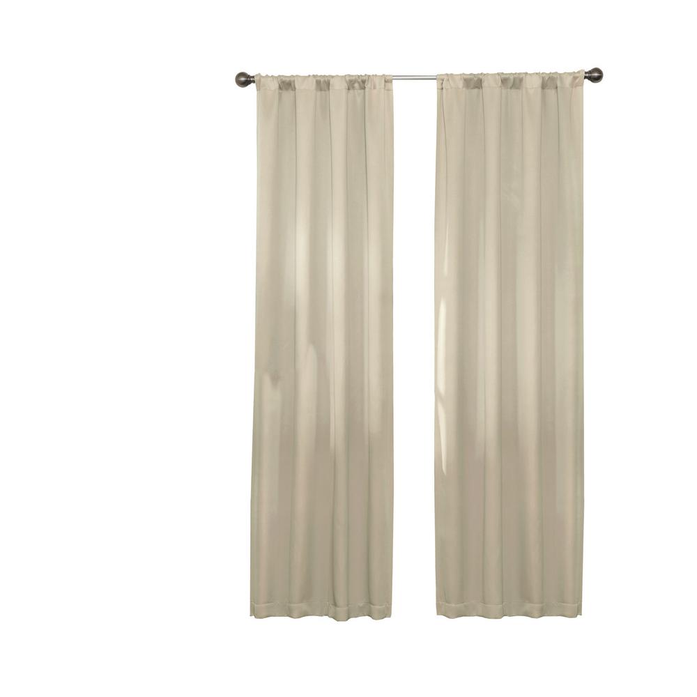 Blackout Solid Gradient Rod Pocket Curtains Drapes