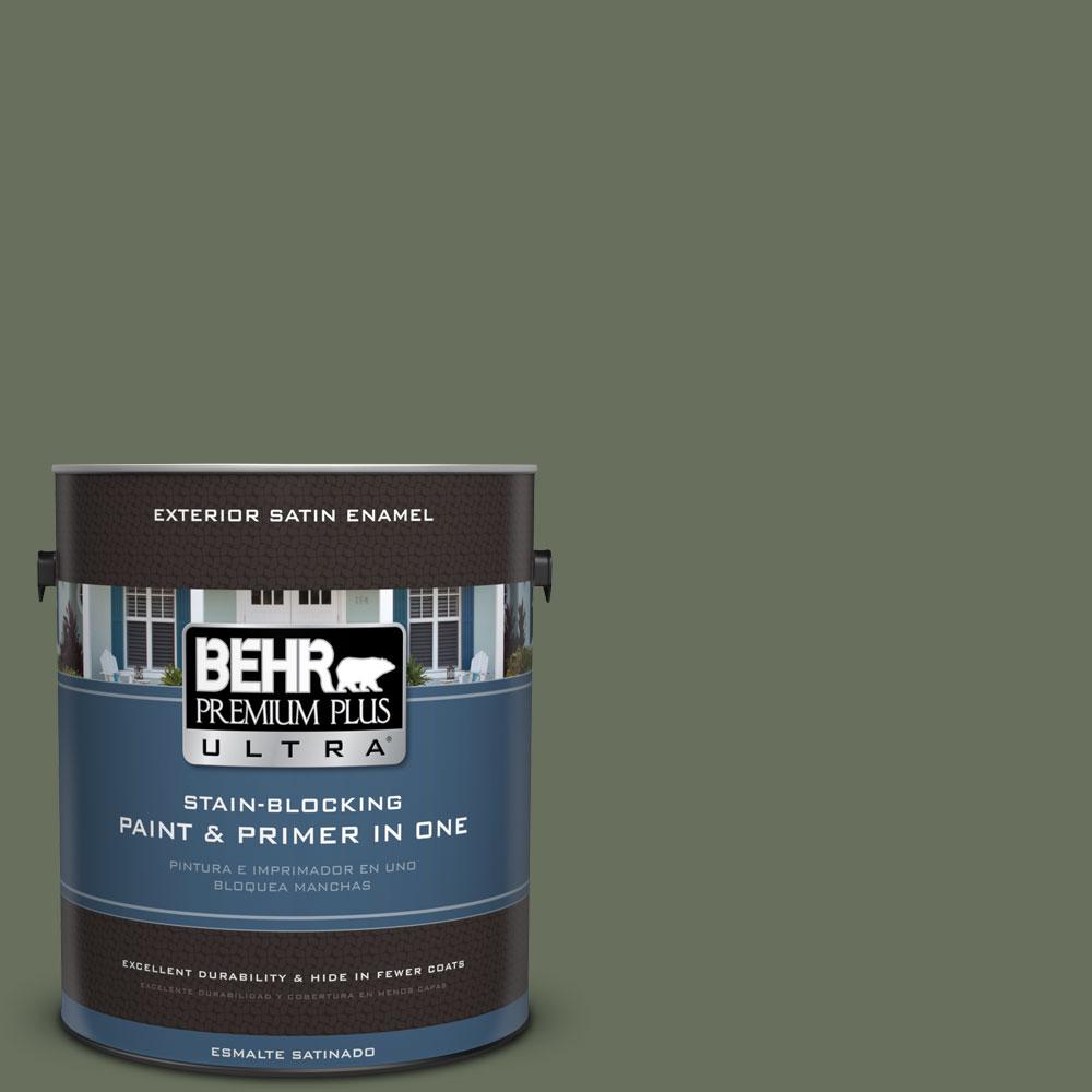 BEHR Premium Plus Ultra 1gal. N3906 Laurel Garland Satin Enamel