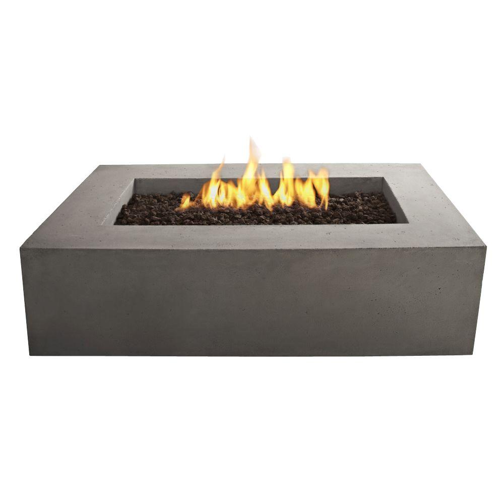 rectangle fire pit gas