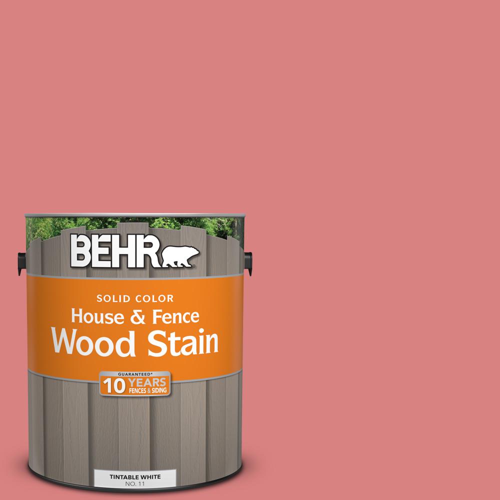 Behr 1 Gal M160 5 Pink Damask Solid House And Fence Exterior Wood M160 5 Pink Damask Solid House And Fence Exterior Wood Stain