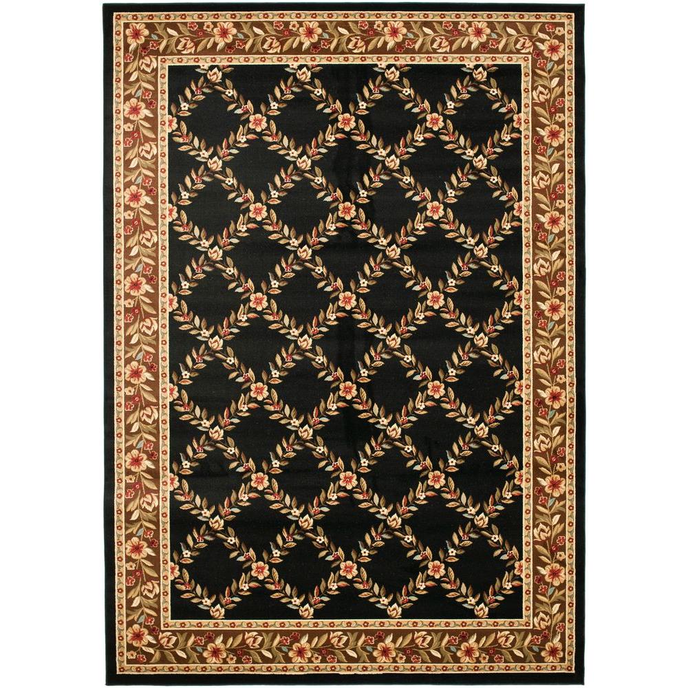 Safavieh Lyndhurst Black/Brown 8 ft. x 11 ft. Area Rug-LNH557-9025-8