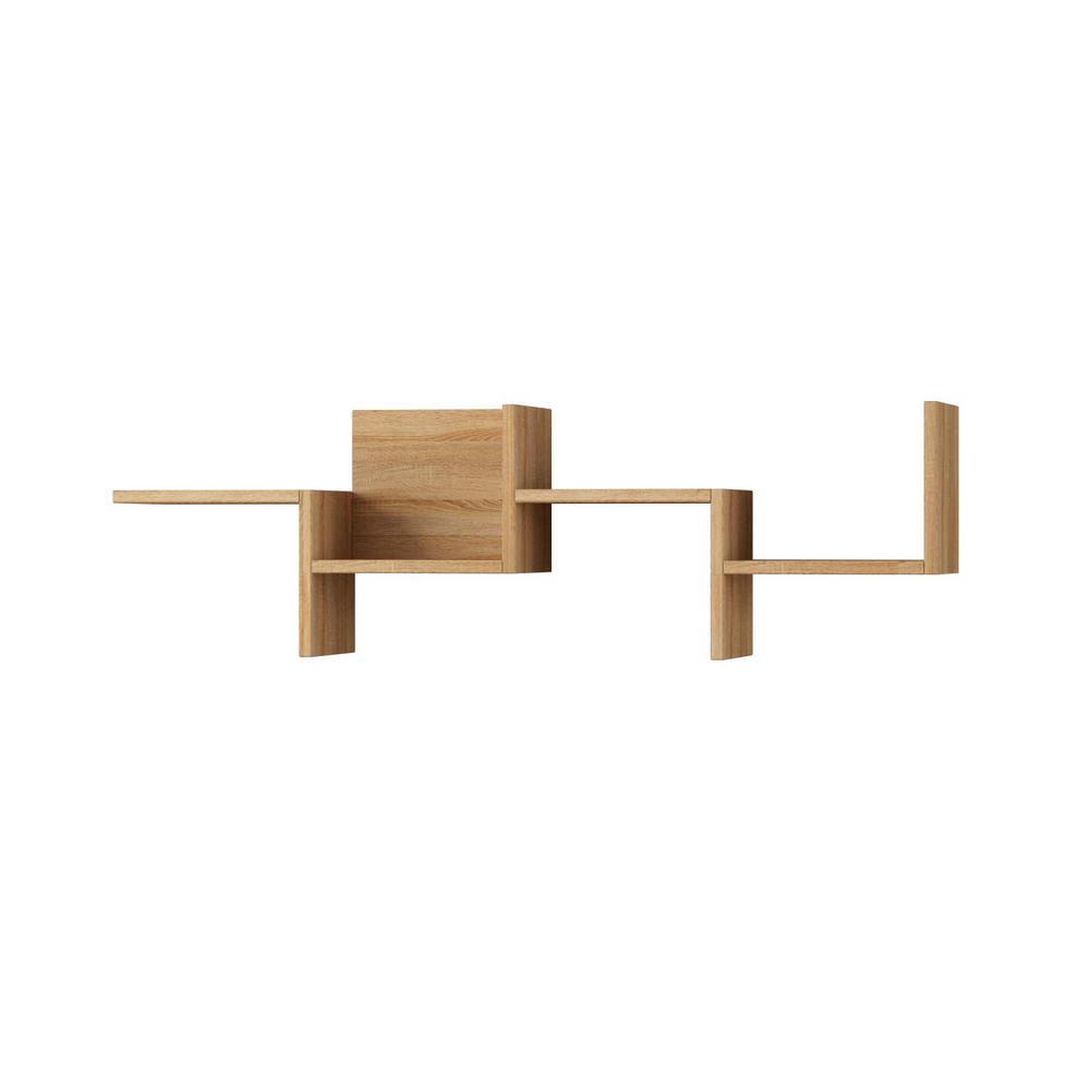 Watson Oak Mid Century Modern Wall Shelf