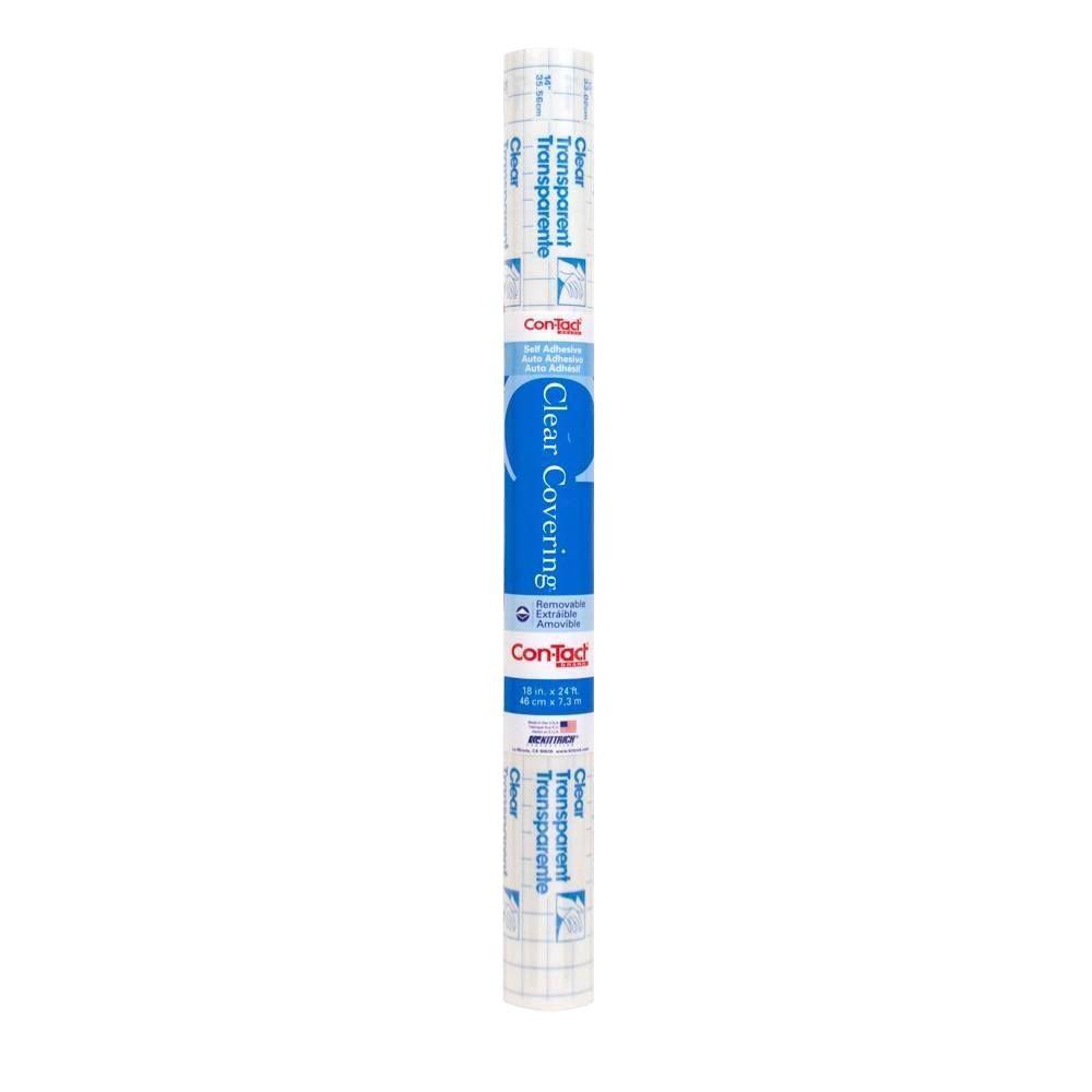 Con Tact Clear Shelf Drawer Liner 24f C9998 06 The Home Depot Con Tact Clear Shelf Drawer Liner