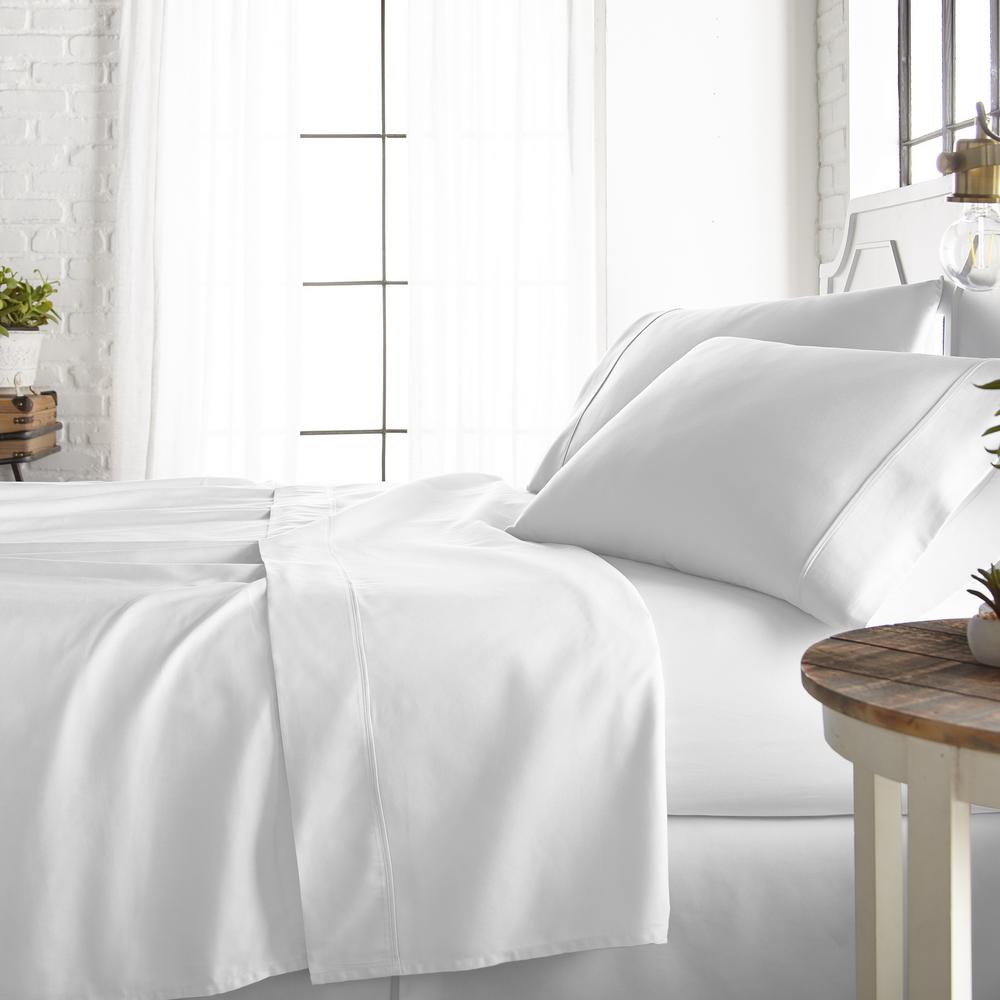 4 Piece White 800 Thread Count Cotton Rich California King Bed Sheet Set 4 Piece White 800 Thread Count Cotton Rich California King Bed Sheet Set