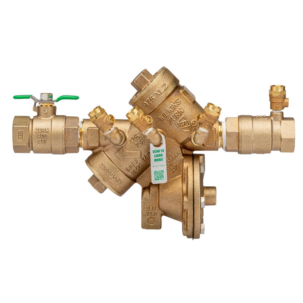 Zurn Reduced Pressure Principle Backflow Preventer-1-375S - The Home Depot