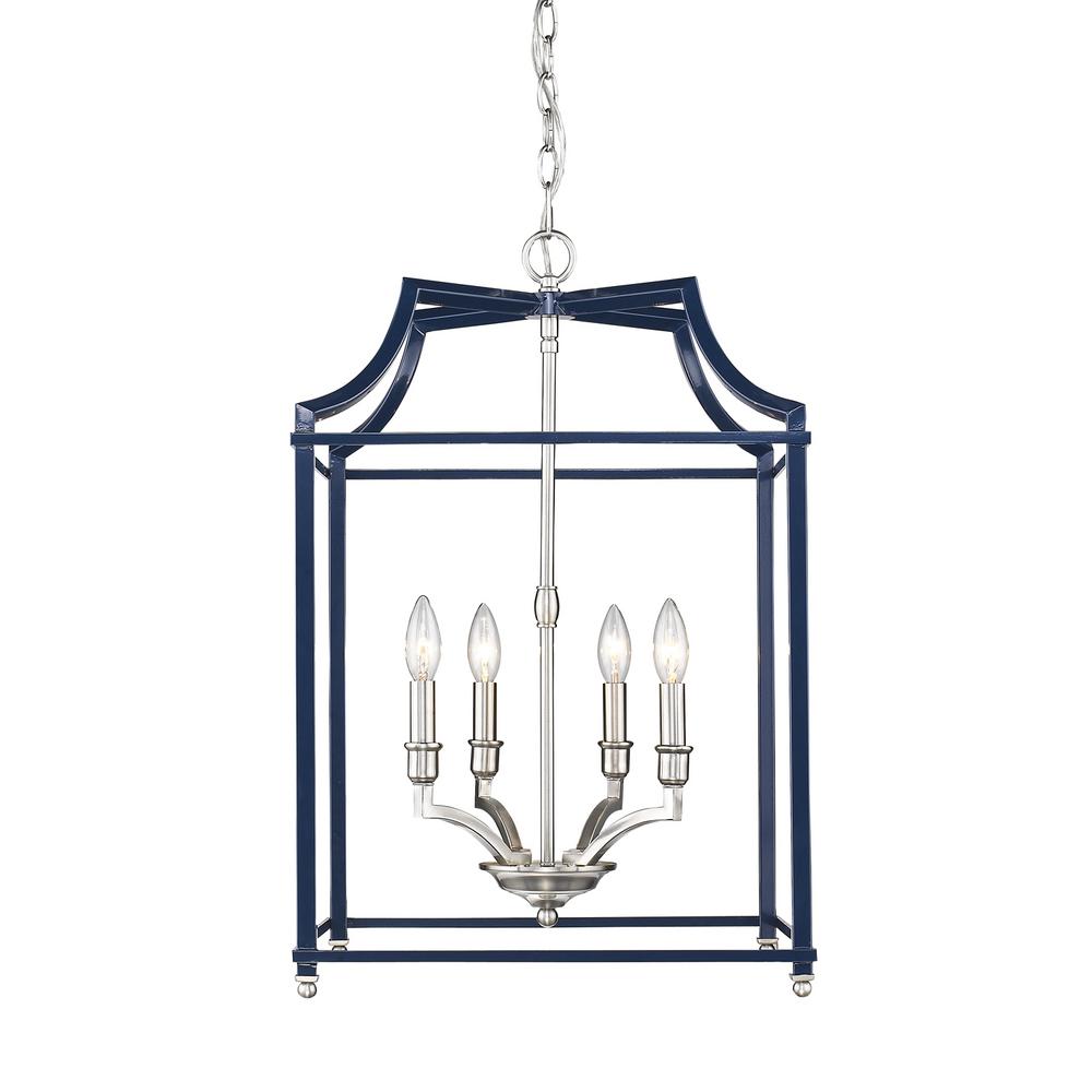 navy and gold ceiling light