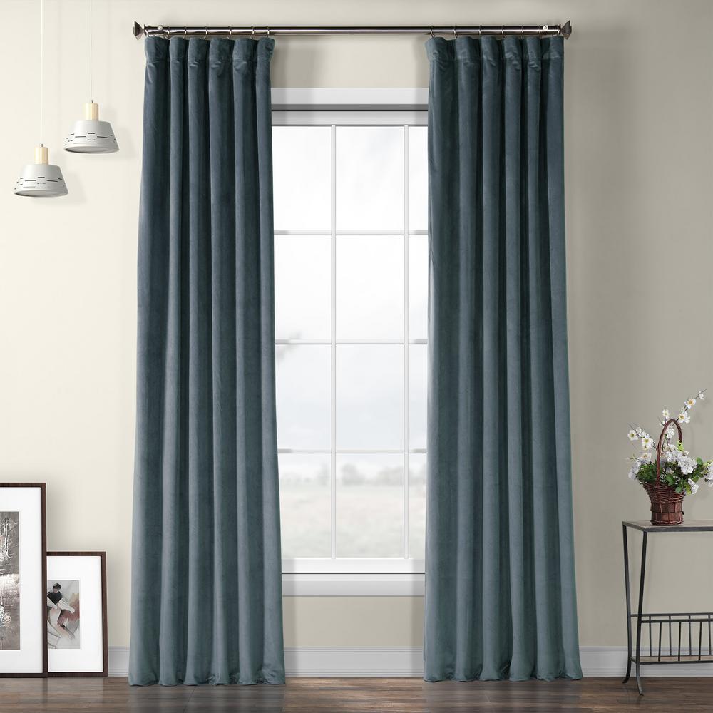 Exclusive Fabrics Furnishings London Blue Room Darkening Plush