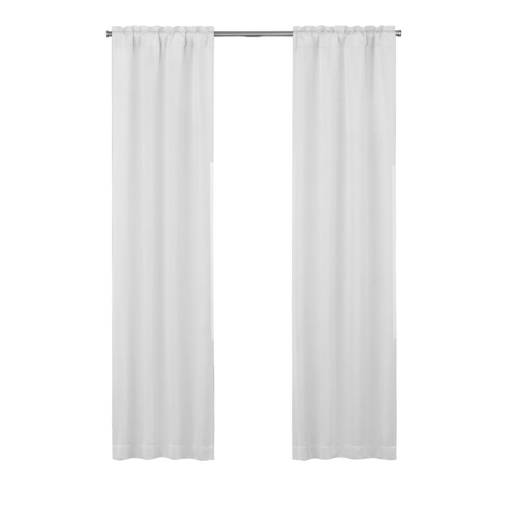 white curtains