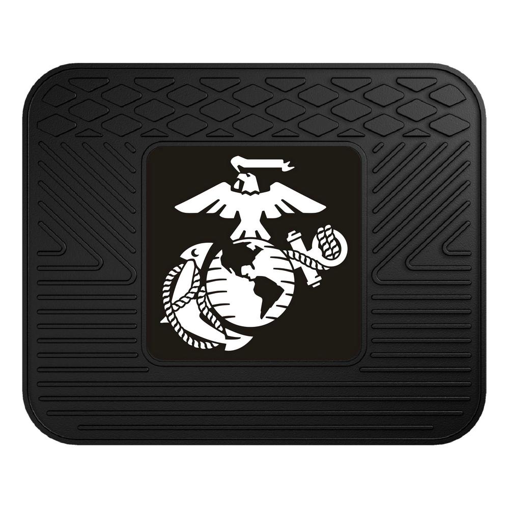 Fanmats U S Marines Heavy Duty 17 In X 14 Vinyl Utility Car Mat