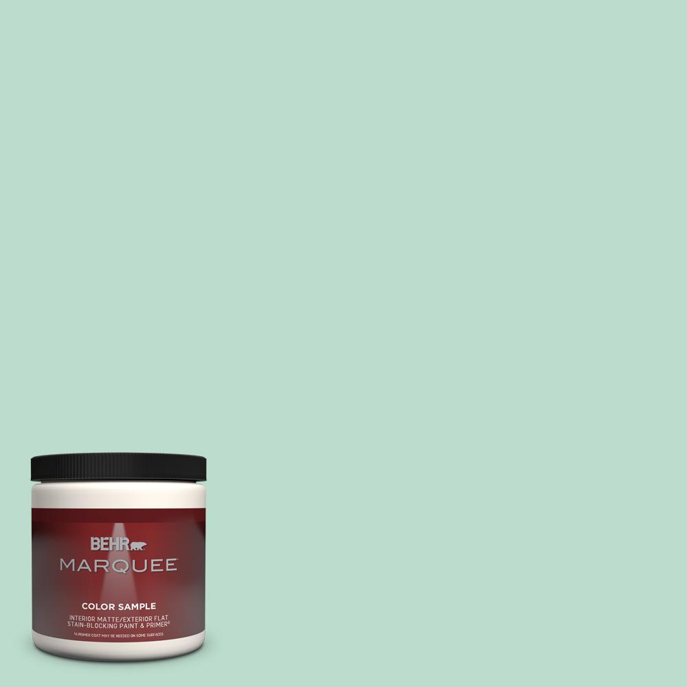 Behr Marquee 8 Oz M420 3 Mirador One Coat Hide Matte Interior Exterior Paint And Primer In One Sample Mq30016 The Home Depot
