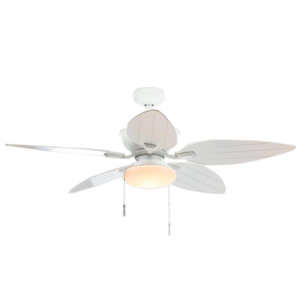 White Indoor Outdoor Light Kit Compatible Ceiling Fans Indoor Outdoor Matte White Ceiling Fan With Light Kit