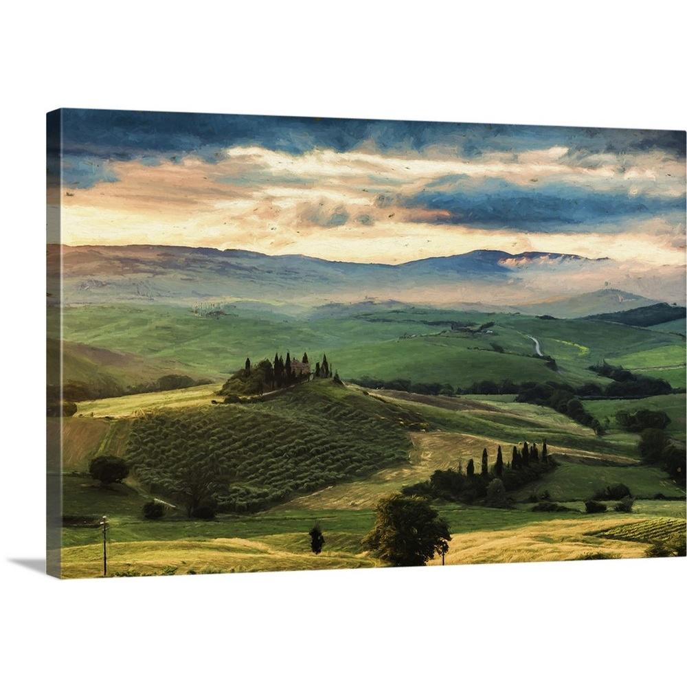 CANVAS Tuscan Countryside Art print POSTER