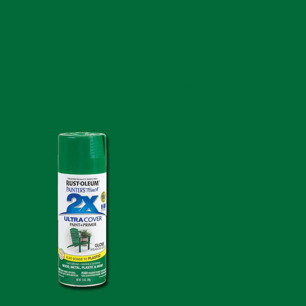 Rust-Oleum Painter's Touch 2X 12 oz. Gloss Meadow Green General Purpose ...