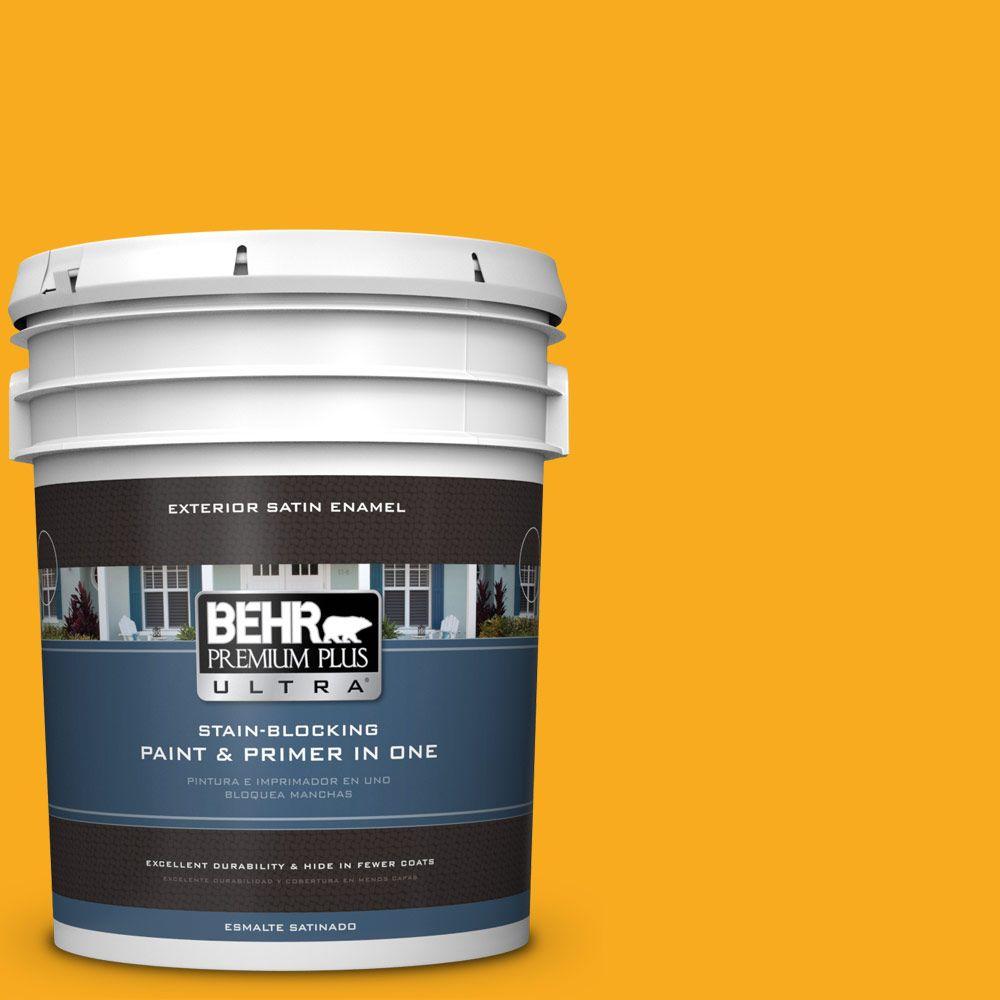 BEHR Premium Plus Ultra 5gal. P2707 Sunny Side Up Satin BEHR Premium Plus Ultra 5gal. P2707 Sunny Side Up Satin