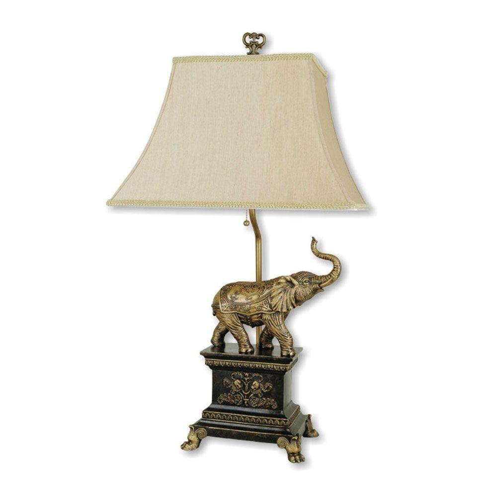 elephant table lamp and shade