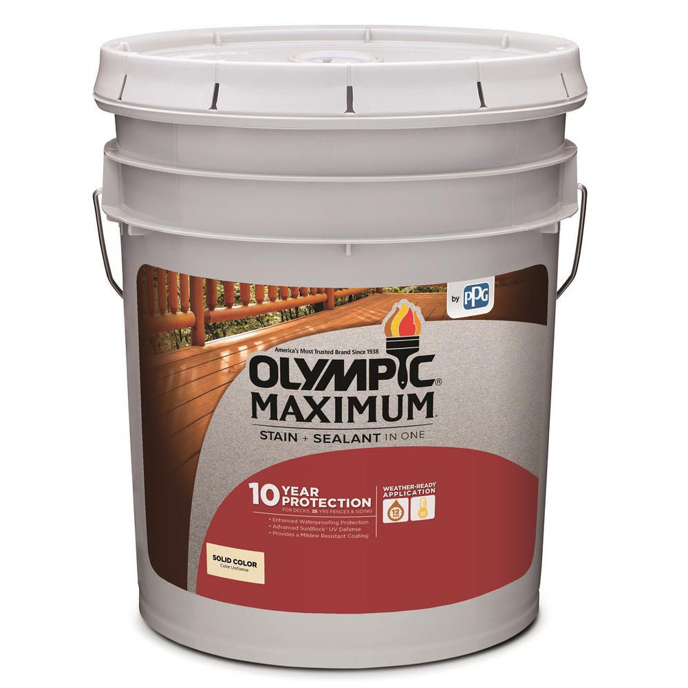 Olympic Maximum Solid Color Stain Color Chart