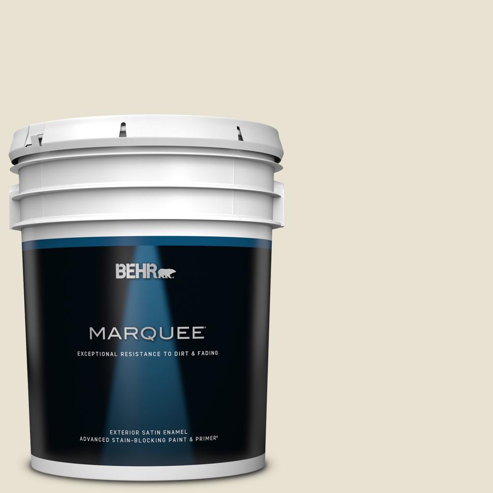BEHR MARQUEE 5 gal. BXC62 Alabaster Satin Enamel Exterior Paint