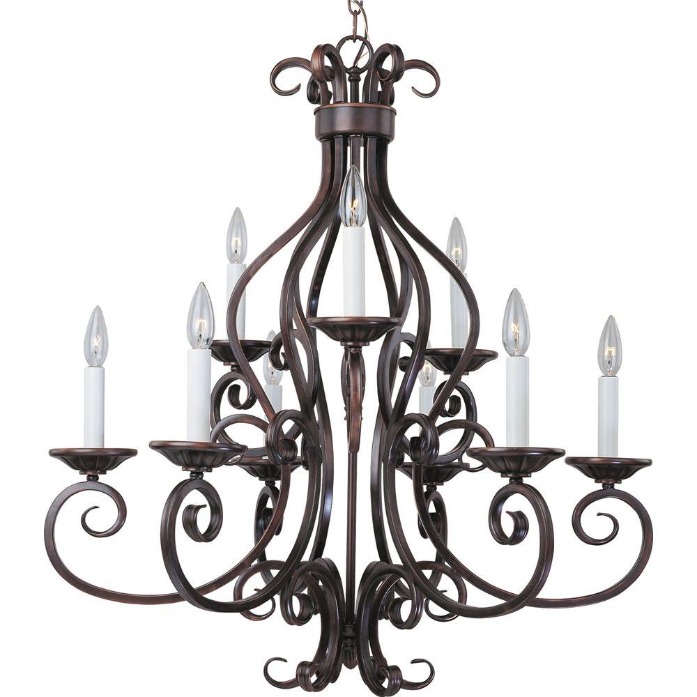 Maxim Lighting Manor 9 Light Oil Rubbed Bronze Chandelier 12216OI The   Oil Rubbed Bronze Maxim Lighting Chandeliers 12216oi 64 1000 