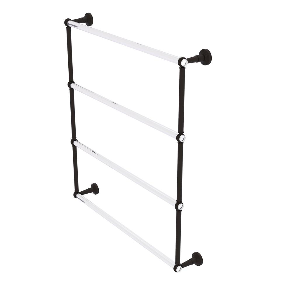 Allied Brass PG-24D-ORB Pacific Grove Collection Two Post Toilet Paper Holder with Dotted Accents Oil Rubbed Bronze