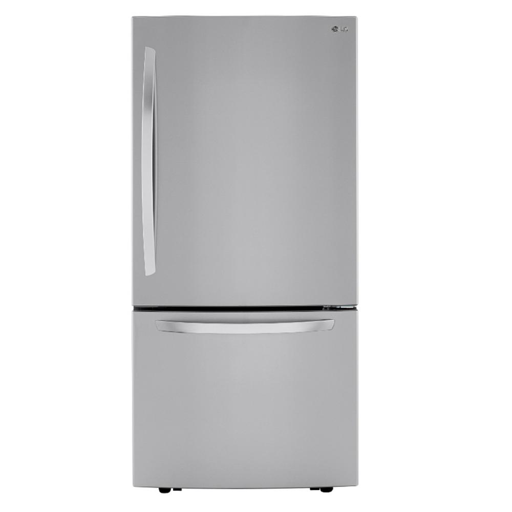 Lg Electronics 25 50 Cu Ft Bottom Freezer Refrigerator In Printproof Stainless Steel With Filtered Ice Lrdcs2603s The Home Depot