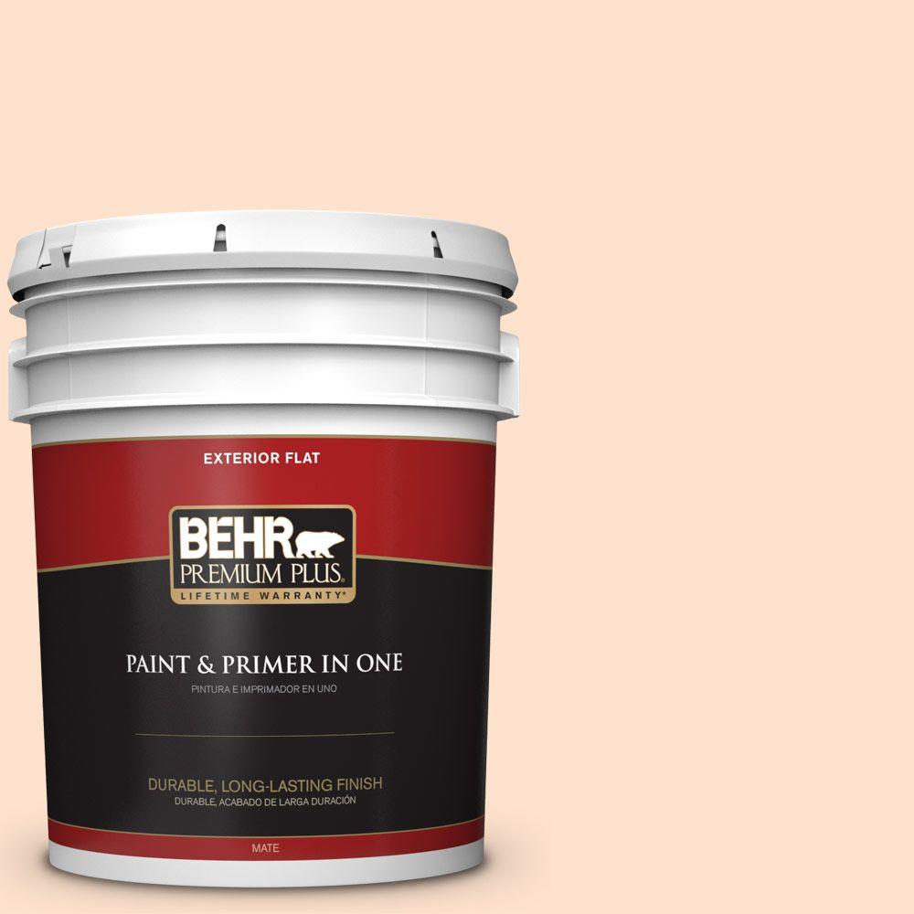 BEHR Premium Plus 5 Gal P200 1 Melted Marshmallow Flat Exterior Paint   Melted Marshmallow Behr Premium Plus Paint Colors 405005 64 1000 