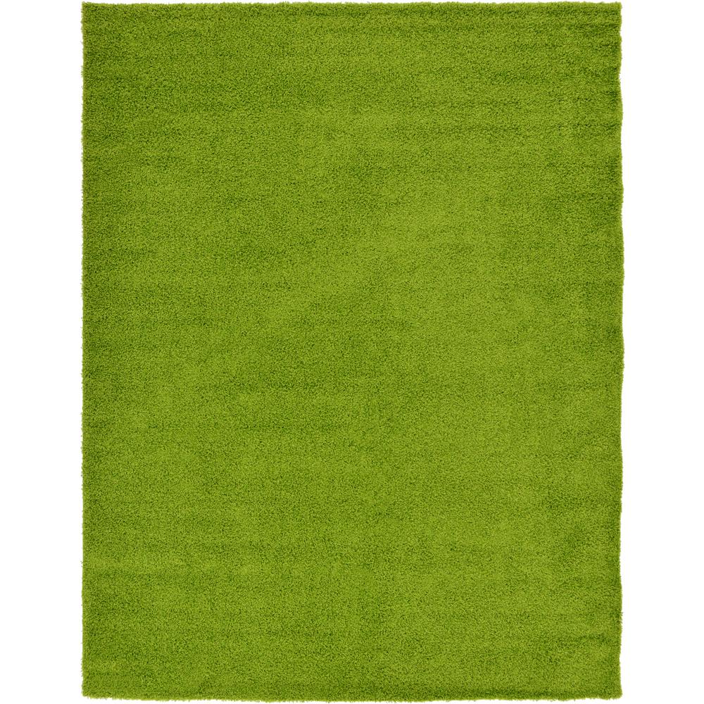 Unique Loom Solid Shag Grass Green 10' x 13' Rug3127905 The Home Depot