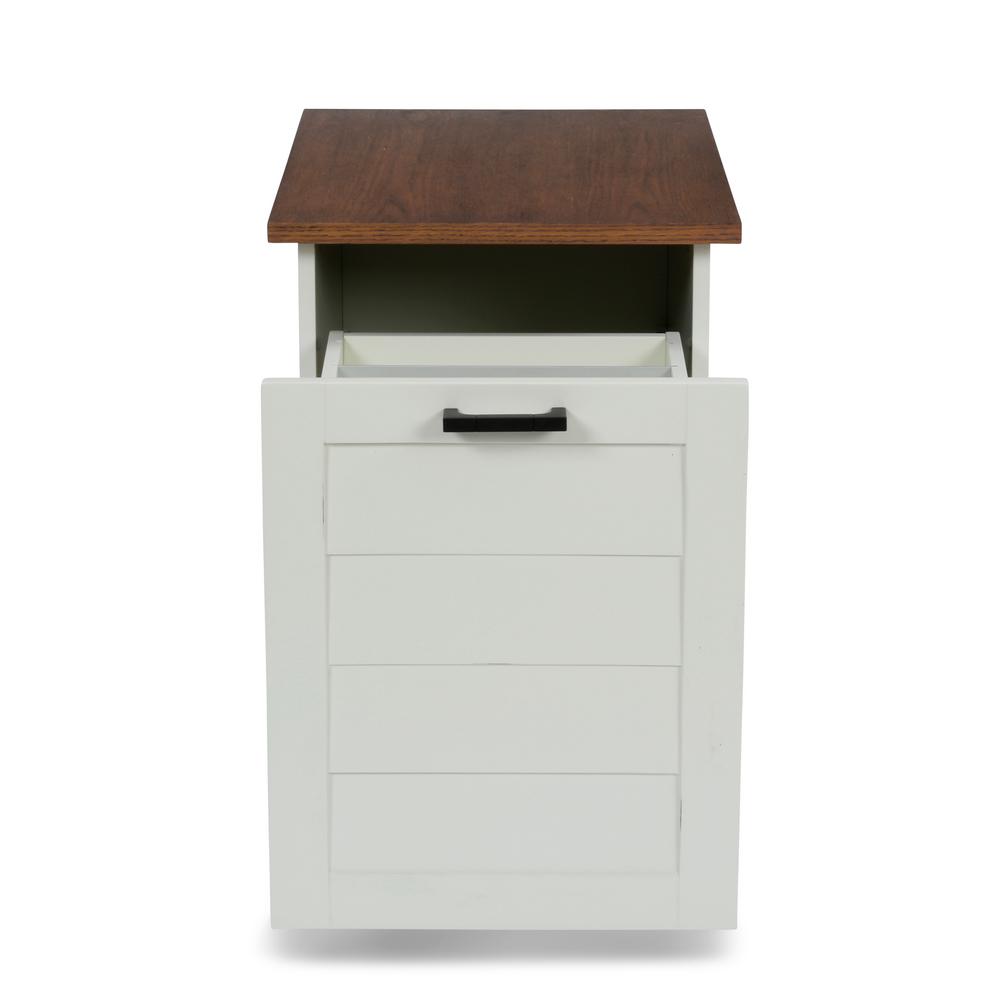 Homestyles Portsmouth White And Oak Mobile File Cabinet 5186 01 The Home Depot