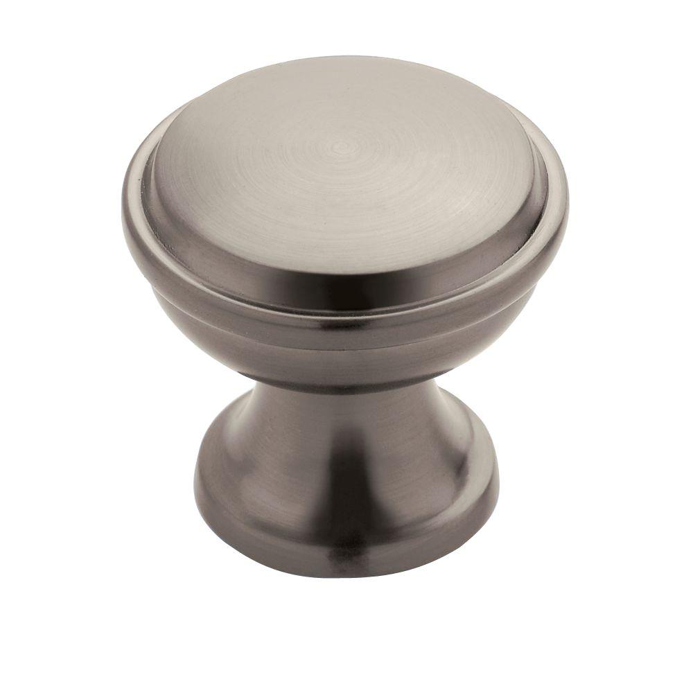 Amerock Westerly 1 3 16 In 30 Mm Diameter Graphite Cabinet Knob