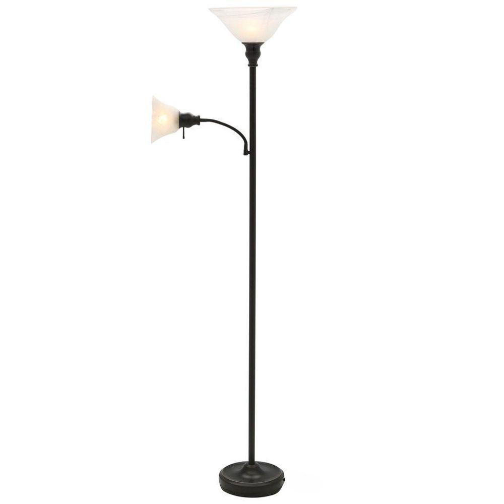 2 light floor lamp