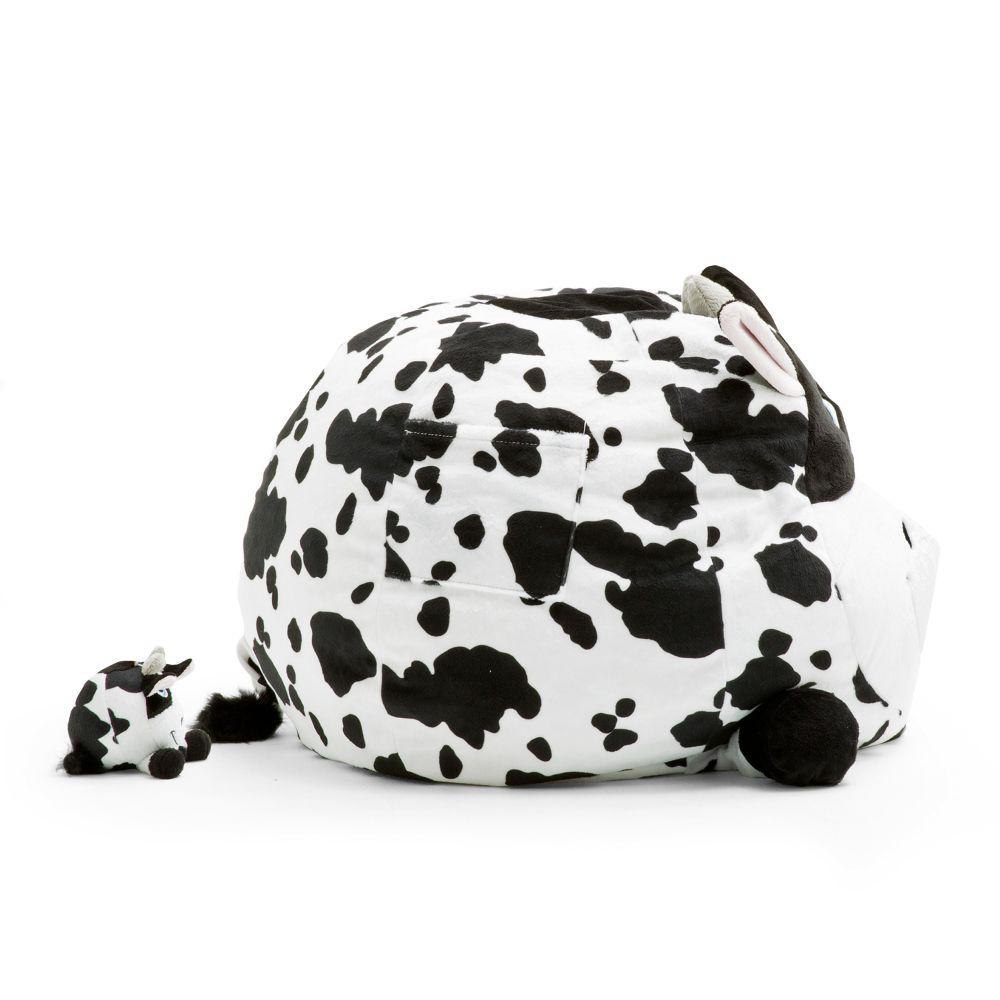 Joe Chloe The Cow Cozy Black And White Plush Bean Bag Joe Chloe The Cow Cozy Black And White Plush Bean Bag