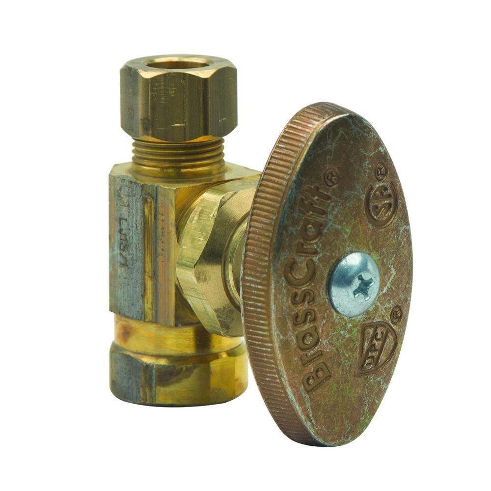 BrassCraft 3/8 in. FIP Inlet x 3/8 in. O.D. Compression Outlet Brass