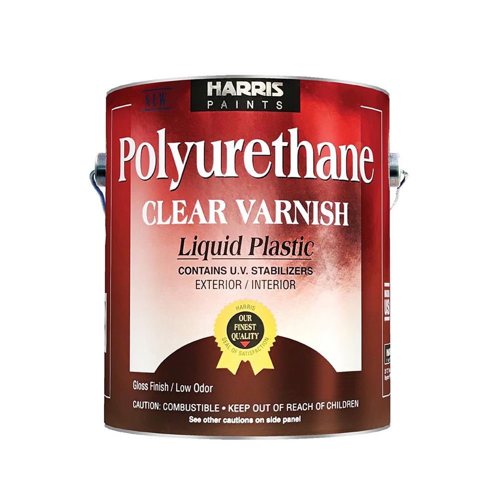 Harris 1 qt. Clear High Gloss Interior Polyurethane Varnish25102 The