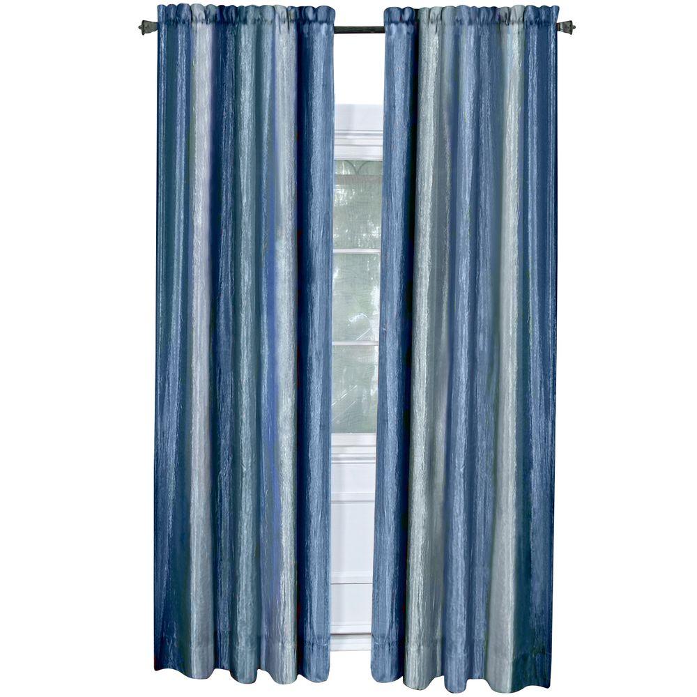 Unique Blue Ombre Curtains with Simple Decor