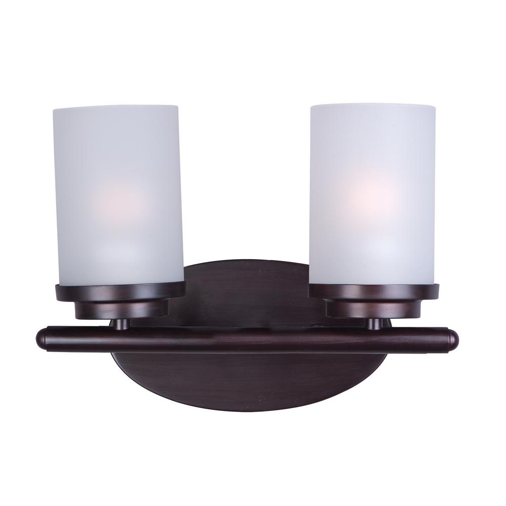 Maxim Lighting Corona 2 Light Oil Rubbed Bronze Bath Light Vanity