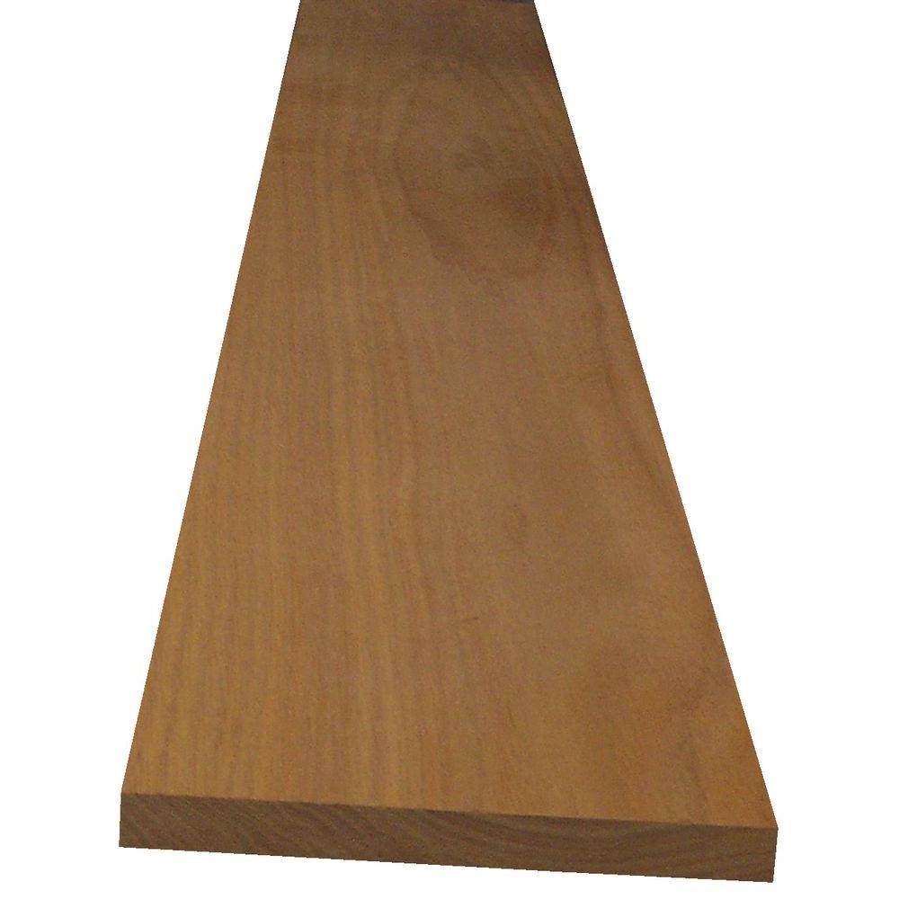 1 In X 6 In X 10 Ft S4s Red Oak Board 805165 The Home Depot 