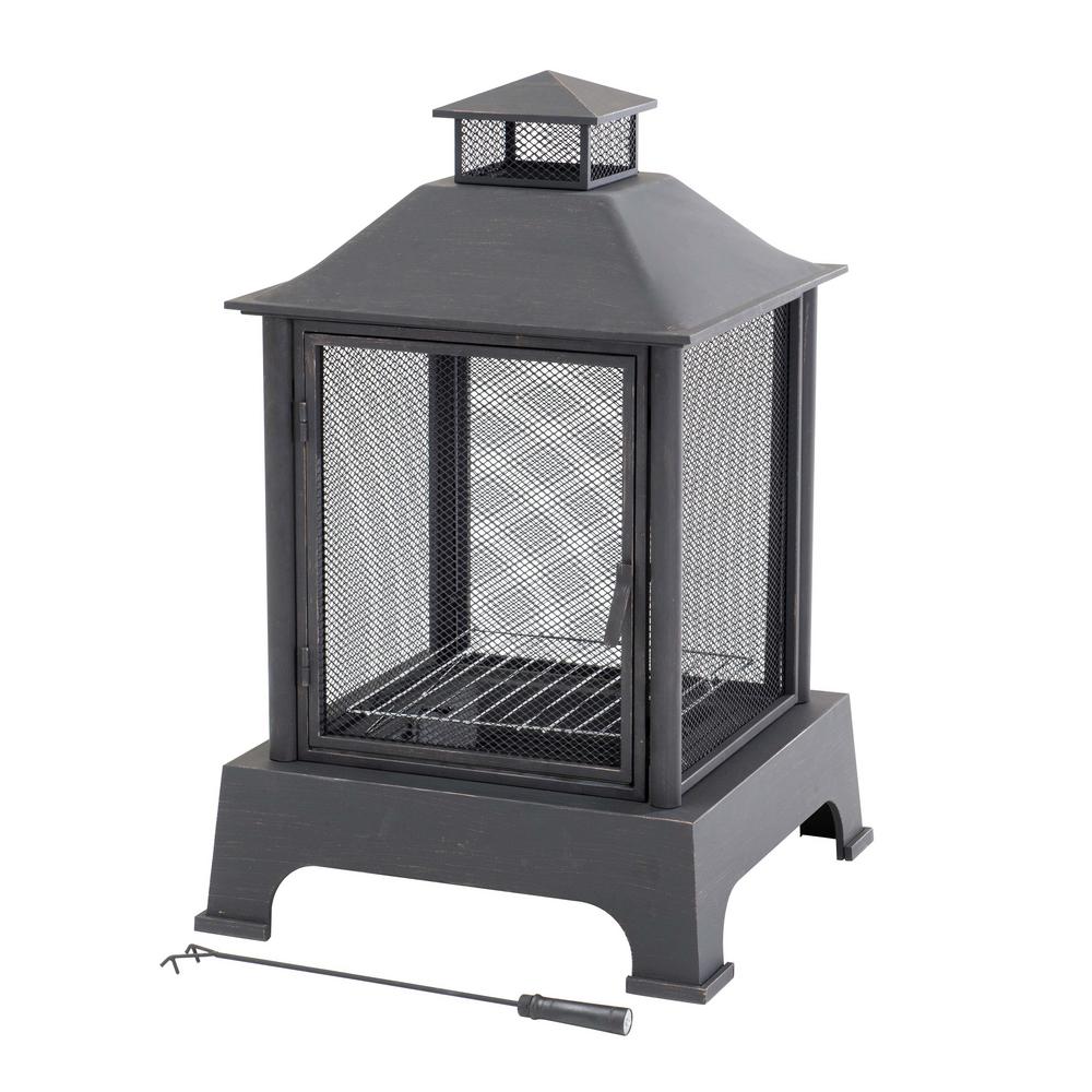 Sunjoy Pineville 27 In Wood Burning Fire Place