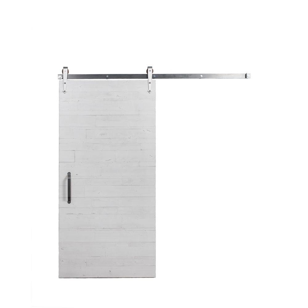 Rustica Hardware 42 inch x 84 inch Rustica Reclaimed White Wood Barn Door with... by Rustica Hardware