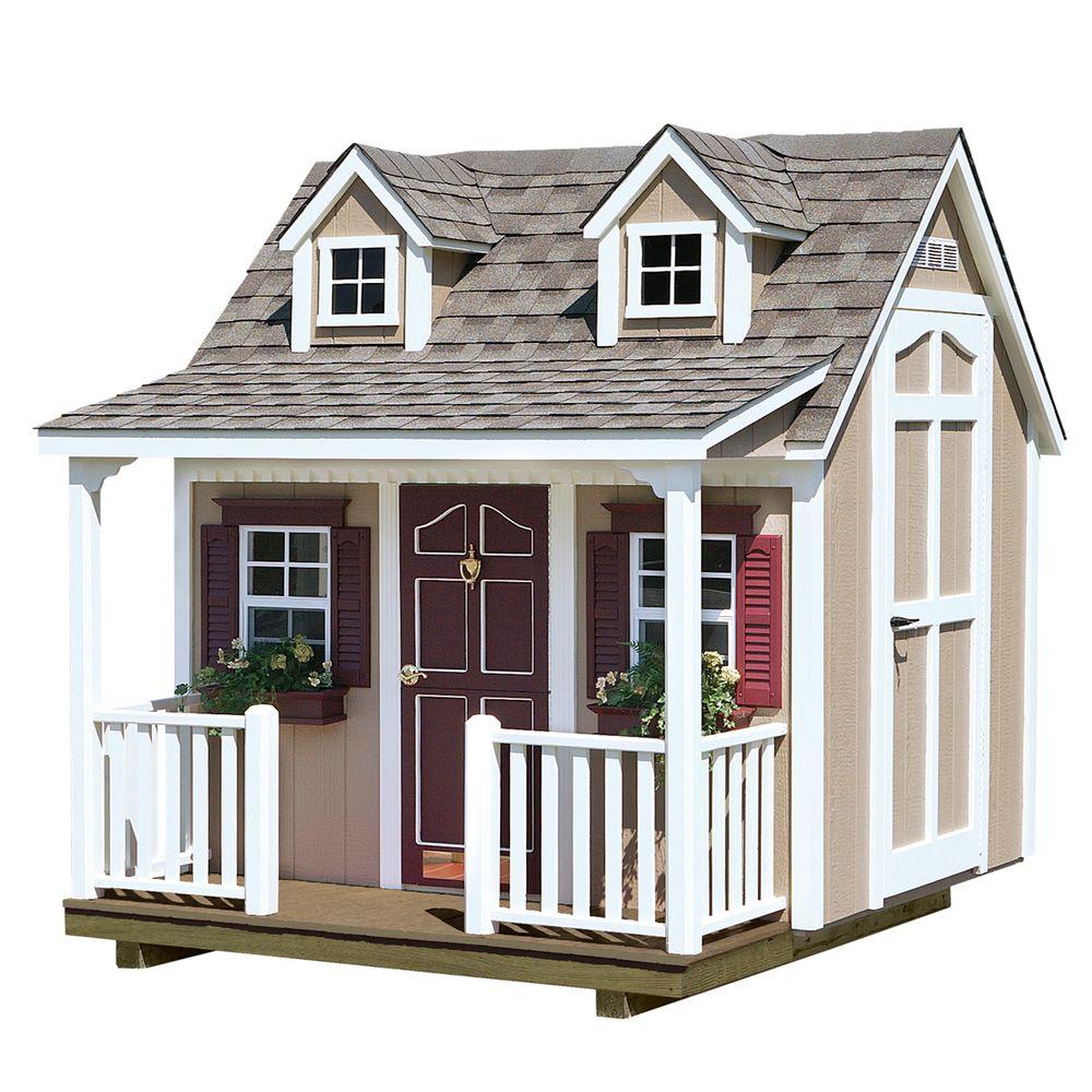 Backyard Cottage Playhouse home depot 8 ft x 9 ft backyard cottage playhouse with Backyard Cottage Playhouse home depot 8 ft x 9 ft backyard cottage playhouse with