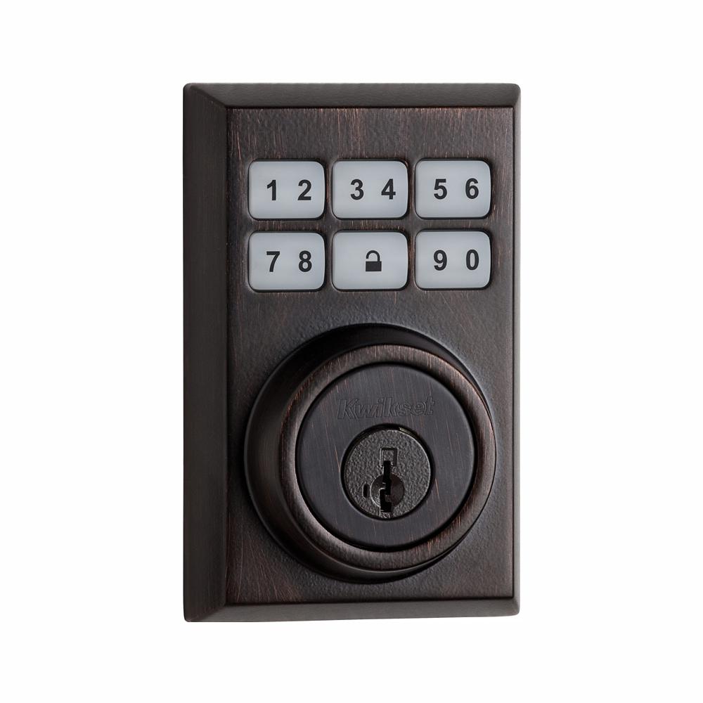 Kwikset Z Wave Smartcode 910 Contemporary Venetian Bronze Single
